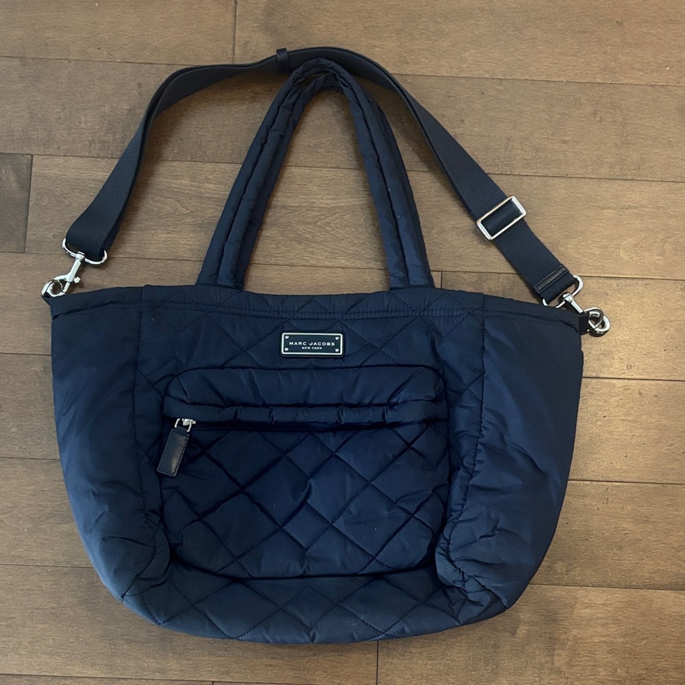 Marc Jacobs Dark Blue Quilted Diaper Bag